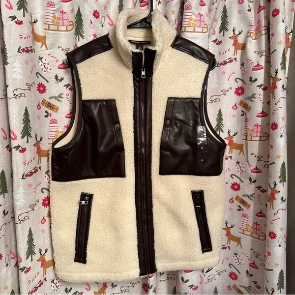 Michael Kors Men’s Sherpa Vest NWT - Picture 1 of 6